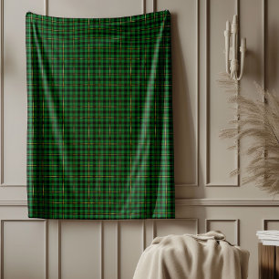 Traditioneel Tartan Kerst Feestelijk Comfort Fleece Deken