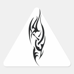 Traditioneel tatoeagekunst geïnspireerd ontwerp driehoek sticker