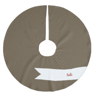 Traditioneel Tattersall Brooks Kameel Plaid Kerstboom Rok