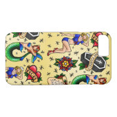 Traditioneel Tattoo Flash-draagtas Case-Mate iPhone Case (Achterkant (Horizontaal))
