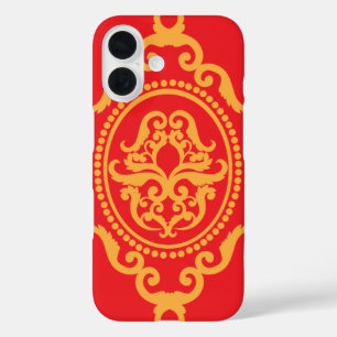 Traditioneel tattoo kunst geïnspireerd ontwerp iPhone 16 hoesje