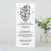 Traditioneel Tattoo Menu Wedding Rock Anchor (Staand voorkant)