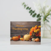 Traditioneel Thanksgiving Briefkaart (Staand voorkant)