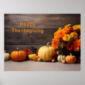 Traditioneel Thanksgiving Poster (Voorkant)