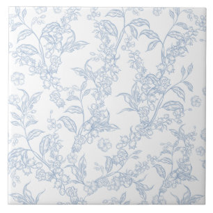 Traditioneel Toile-De-Jouy Chinoiserie Patroon  Tegeltje