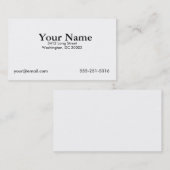 Traditioneel Visitekaartje (Voorkant / Achterkant)