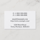 Traditioneel Visitekaartje van de Vacatieplanner (Achterkant)