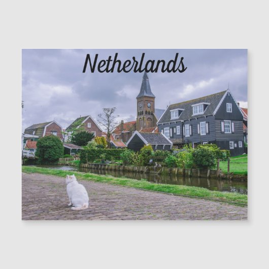 Traditioneel vissersdorp Marken in Nederland (Voorkant)