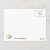 Traditioneel Zwitsers textielontwerp Briefkaart (Achterkant)