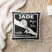 Traditionele 12e trouwdag Jade Kussen (Deken)