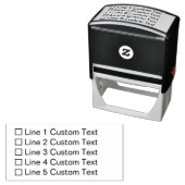 Traditionele aangepaste Business 5-regels Selectie Zelfinktende Stempel (In situ)