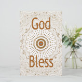 Traditionele Afrikaanse Motif Design Art Print Briefpapier (Staand voorkant)