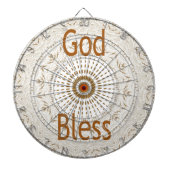 Traditionele Afrikaanse Motif Design Art Print Dartbord (Voorkant)