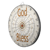 Traditionele Afrikaanse Motif Design Art Print Dartbord (Voorkant Rechts)