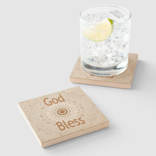 Traditionele Afrikaanse Motif Design Art Print Stenen Onderzetter