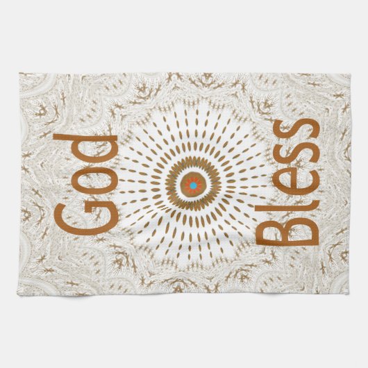 Traditionele Afrikaanse Motif Design Art Print Theedoek (Horizontaal)