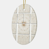 Traditionele Afrikaanse Motif Mozaïek Art Print. Keramisch Ornament (Links)