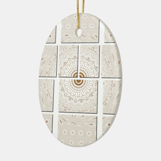 Traditionele Afrikaanse Motif Mozaïek Art Print. Keramisch Ornament (Links)