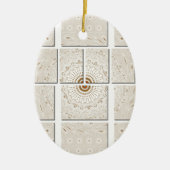 Traditionele Afrikaanse Motif Mozaïek Art Print. Keramisch Ornament (Voorkant)