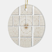 Traditionele Afrikaanse Motif Mozaïek Art Print. Keramisch Ornament (Links)