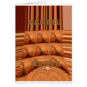 Traditionele Afrikaanse spiegel: geweven Giraffe