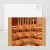 Traditionele Afrikaanse spiegel: geweven Giraffe Briefkaart (Voorkant / Achterkant)