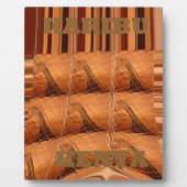 Traditionele Afrikaanse spiegel: geweven Giraffe Fotoplaat (Voorkant)