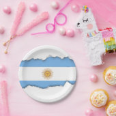 Traditionele Argentijnse vlag Papieren Bordje (Feest)