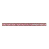 Traditionele Argyle Knit in bruin en roze - Aangep Lint (Voorkant)