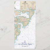 Traditionele authentieke nautische ⚓ bruiloft of e menu (Achterkant)