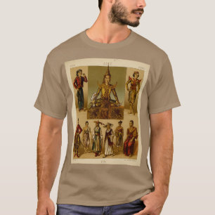 Traditionele Aziatische mode accessoires en levens T-shirt