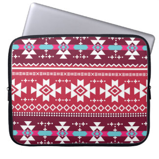 Traditionele Aztec naadloos drievoudig folkpatroon Laptop Sleeve