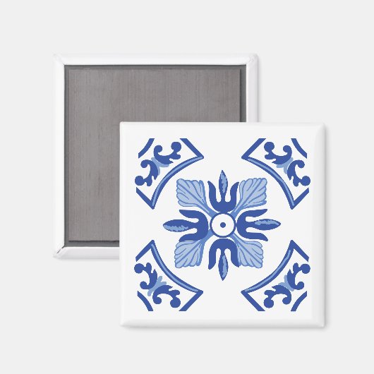 Traditionele Azulejo Magneet (Voorkant / Achterkant)