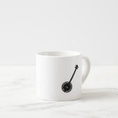 Traditionele Banjo Silhouette Espresso Kop (Voorkant rechts)