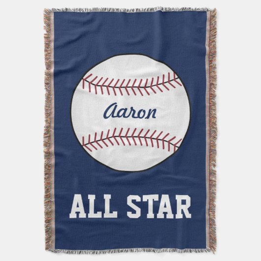 Traditionele Baseball Throw Blanket Deken (Voorkant Verticaal)