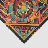 Traditionele Beige "Aztec Dream" Specialty Tissue  Tissuepapier (Detail)
