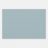 Traditionele Beige Tan Taupe Bruin Blauwgroen Blau Inpakpapier Vel (Voorkant 2)