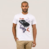 Traditionele Black Mustang T-shirt (Voorkant volledig)