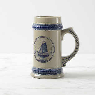 Traditionele blauwe tegel in Nederland Bierpul