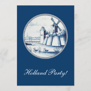 Traditionele blauwe tegel in Nederland Kaart