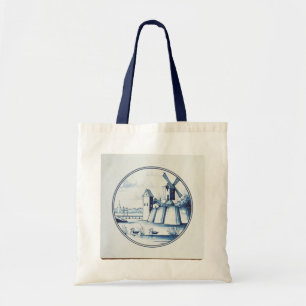 Traditionele blauwe tegel in Nederland Tote Bag