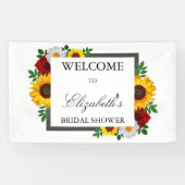 Traditionele bloemige bruidsdouche spandoek (Horizontaal)