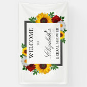 Traditionele bloemige bruidsdouche spandoek (Verticaal)