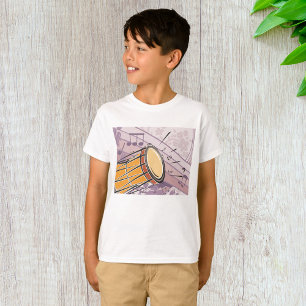 Traditionele Bongo Drum met Muzieknoten T-shirt