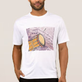 Traditionele Bongo Drum met Muzieknoten T-shirt (Voorkant)