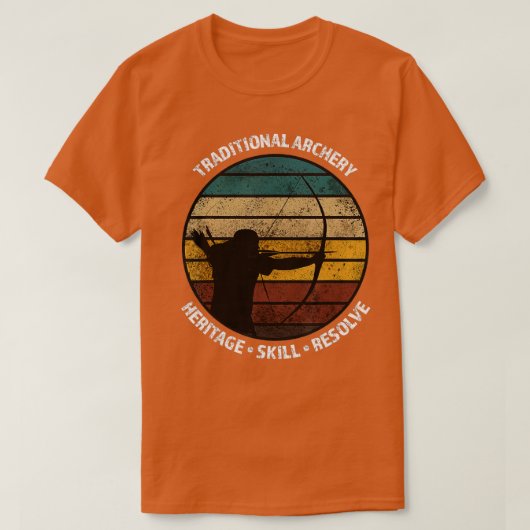 Traditionele boogschutters voor boogschieten t-shirt (Design voorkant)