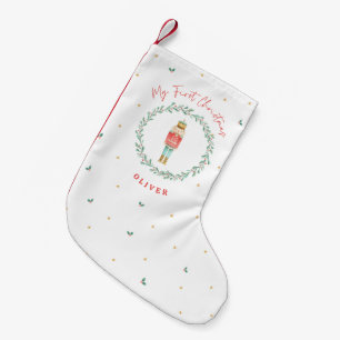 Traditionele botanische kerstkerst met voedingskra kleine kerstsok
