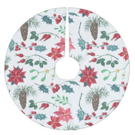 Traditionele Botanische Kerstmis Kerstboom Rok