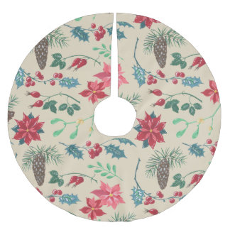 Traditionele Botanische Kerstmis Kerstboom Rok