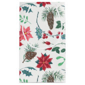 Traditionele Botanische Kerstmis Klein Cadeauzakje (Achterkant)